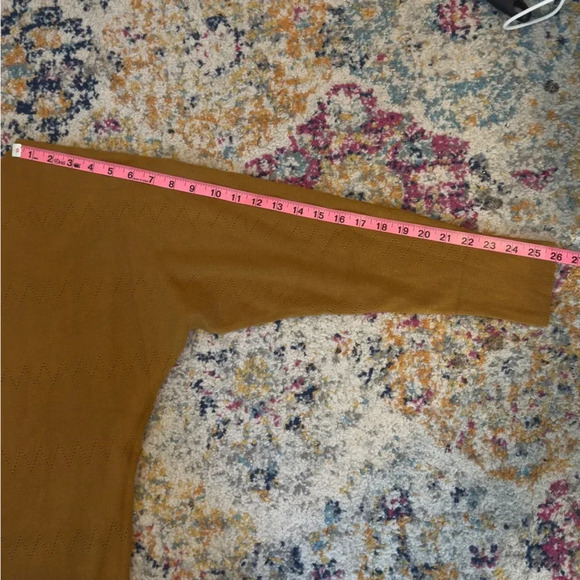 Vila Milano Women’s Yellow/Gold Wool Blend Ribbed Sweater Size XL - Picture 11 of 11